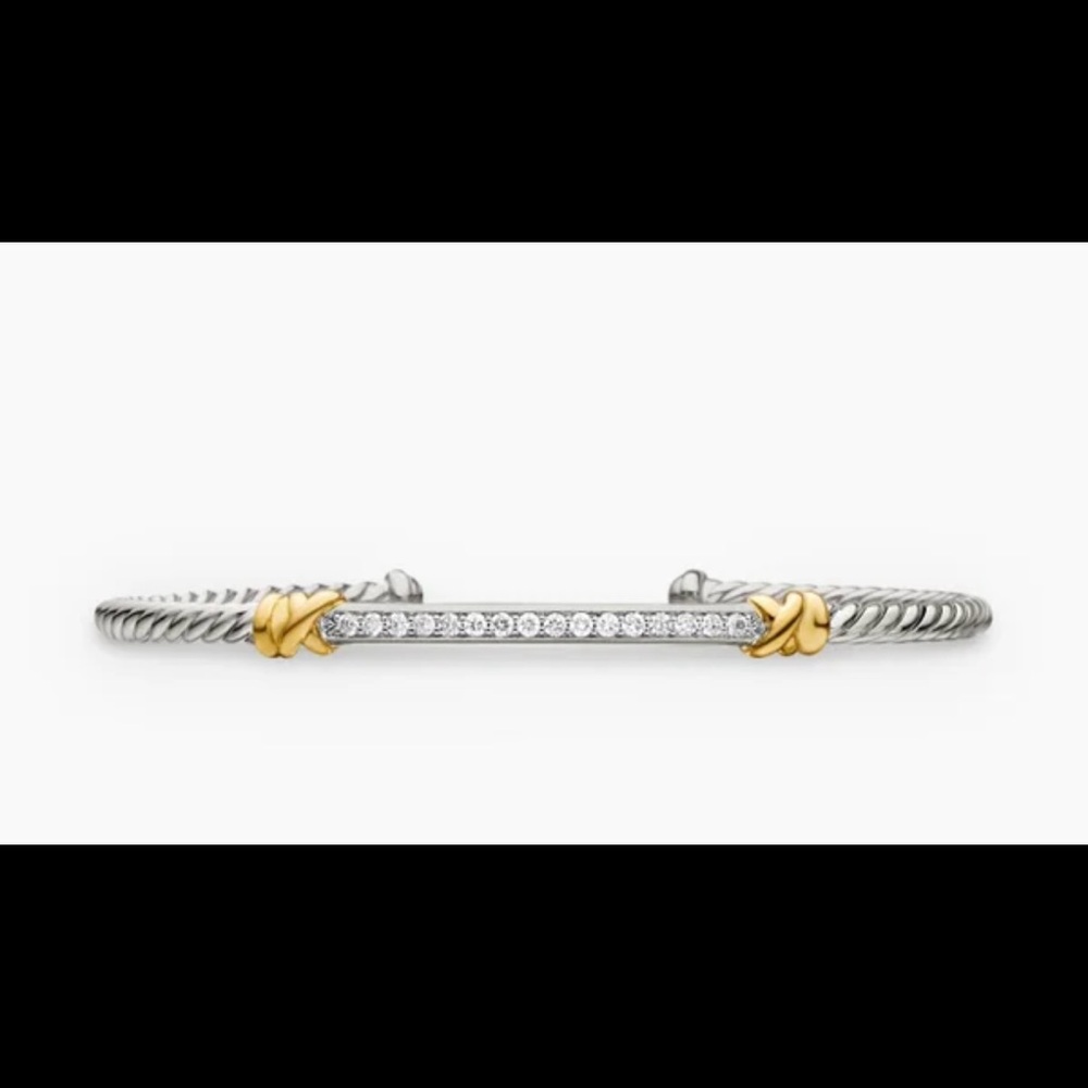 David Yurman 3mm Petite Helena Cable Station Bracelet
